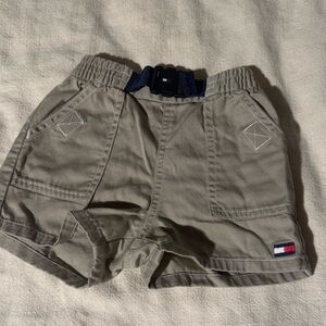 Tommy Hilfiger Kids Beige Shorts with Navy Accents